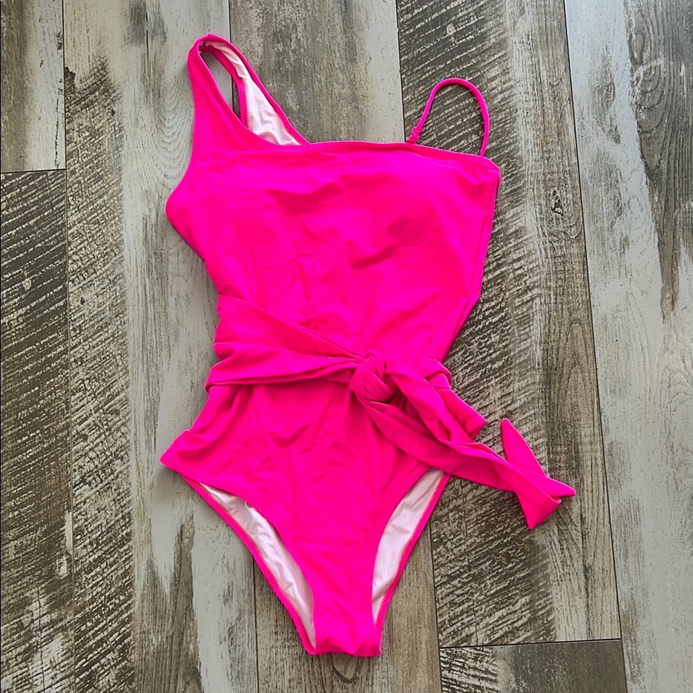 One-Shoulder Pink Swimsuit NWOT